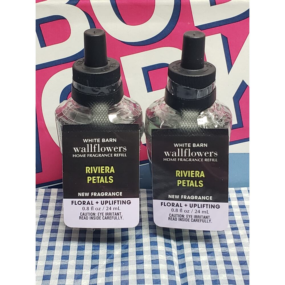 BBW Riviera Petals FLORAL & UPLIFTING Fragrance Wallflower 2 Refills